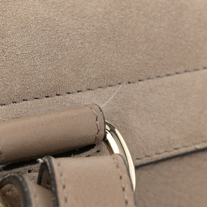 Chloe Suede Calfskin Medium Faye Backpack Motty Grey 15 of 16