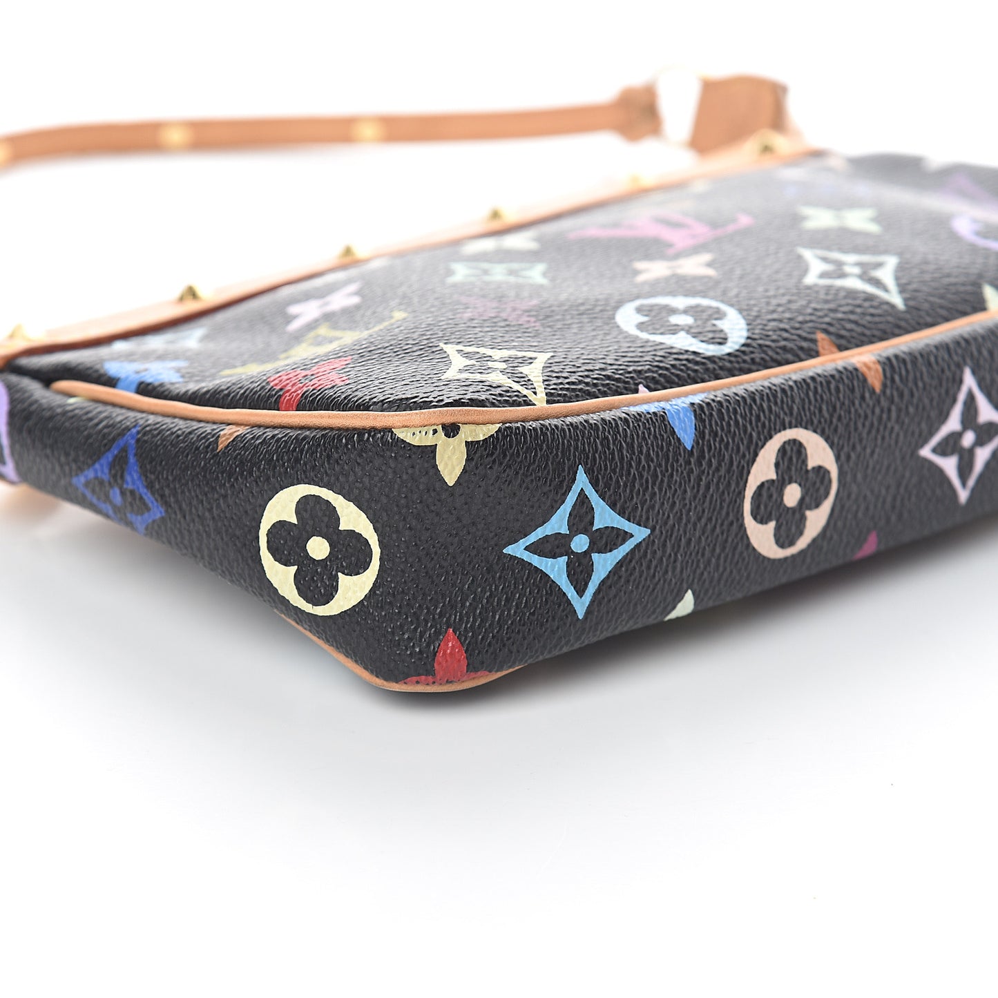 Monogram Multicolor Pochette Accessories Black