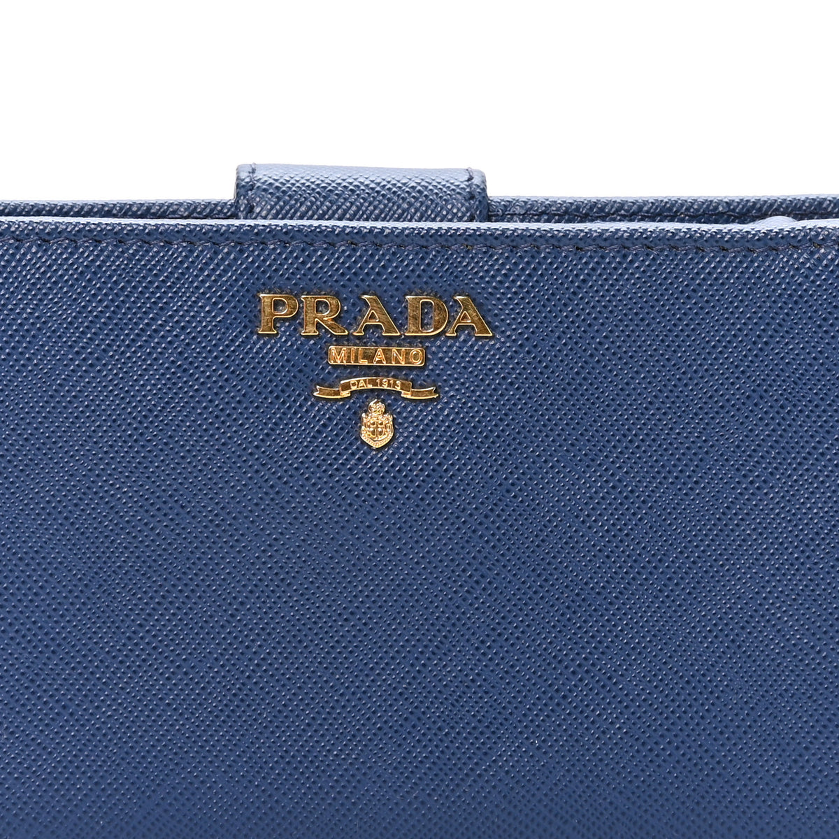 Saffiano Metal Compact Wallet Bluette