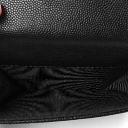 Chanel Caviar Quilted Double Flap Wallet Black 5 of 8