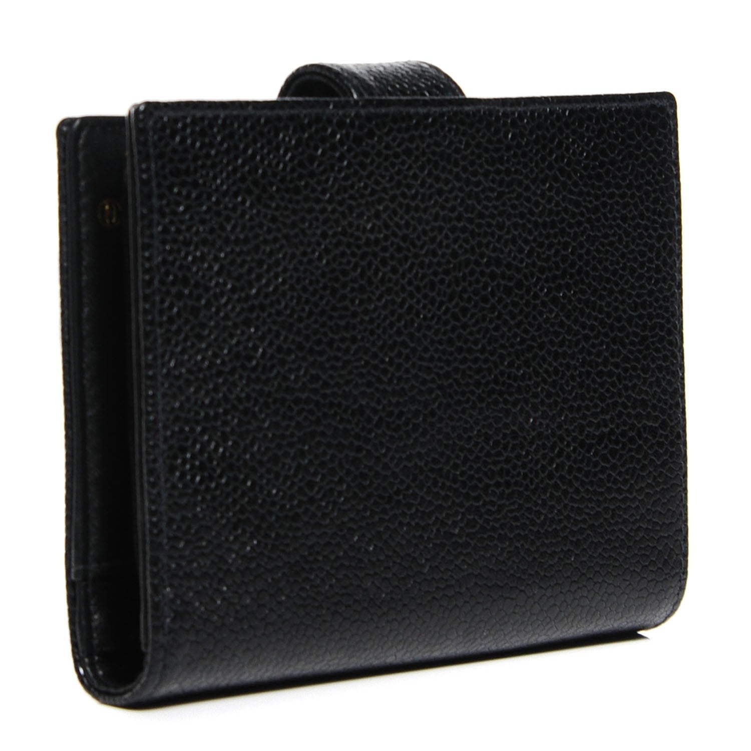 Chanel Caviar Timeless CC Compact French Wallet Black 3 of 8