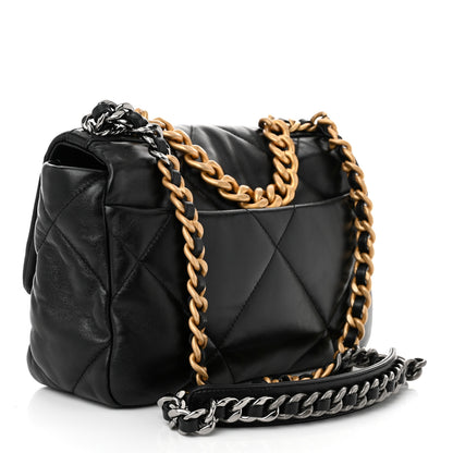 Chanel Lambskin Quilted Medium Chanel 19 Flap Black 3 of 10