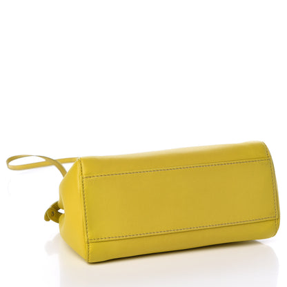 Fendi Nappa Mini Peekaboo Iconic Satchel Lime 5 of 22