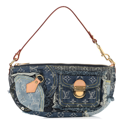 Louis Vuitton Denim Patchwork Pouchy Blue 1 of 4