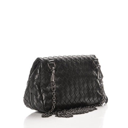 Bottega Veneta Nappa Intrecciato Mini Chain Messenger Black 3 of 10