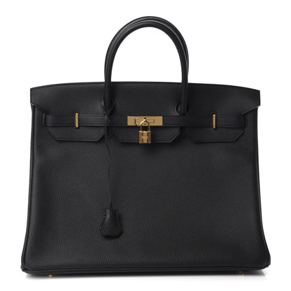 Hermes Togo Birkin 40 Black 1 of 11