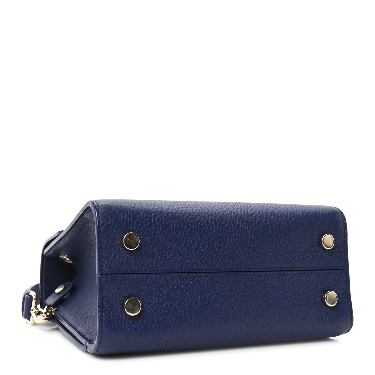 Christian Dior Grained Calfskin Mini Diorever Flap Blue Gri 4 of 9