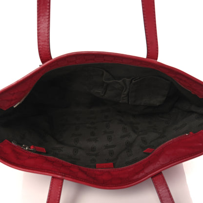 Gucci Imprime Monogram Medium Zippered Shopping Tote Rose Blush 5 of 7