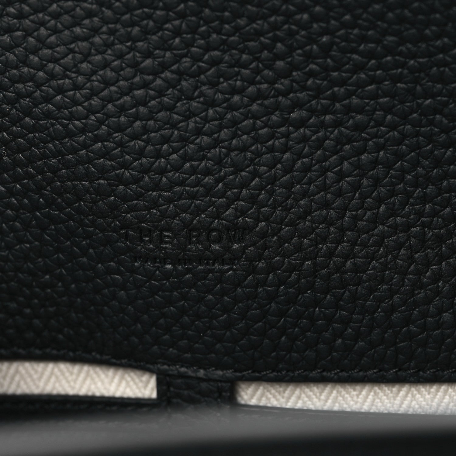 The Row Matte Grained Calfskin Soft Margaux 12 Black 6 of 10