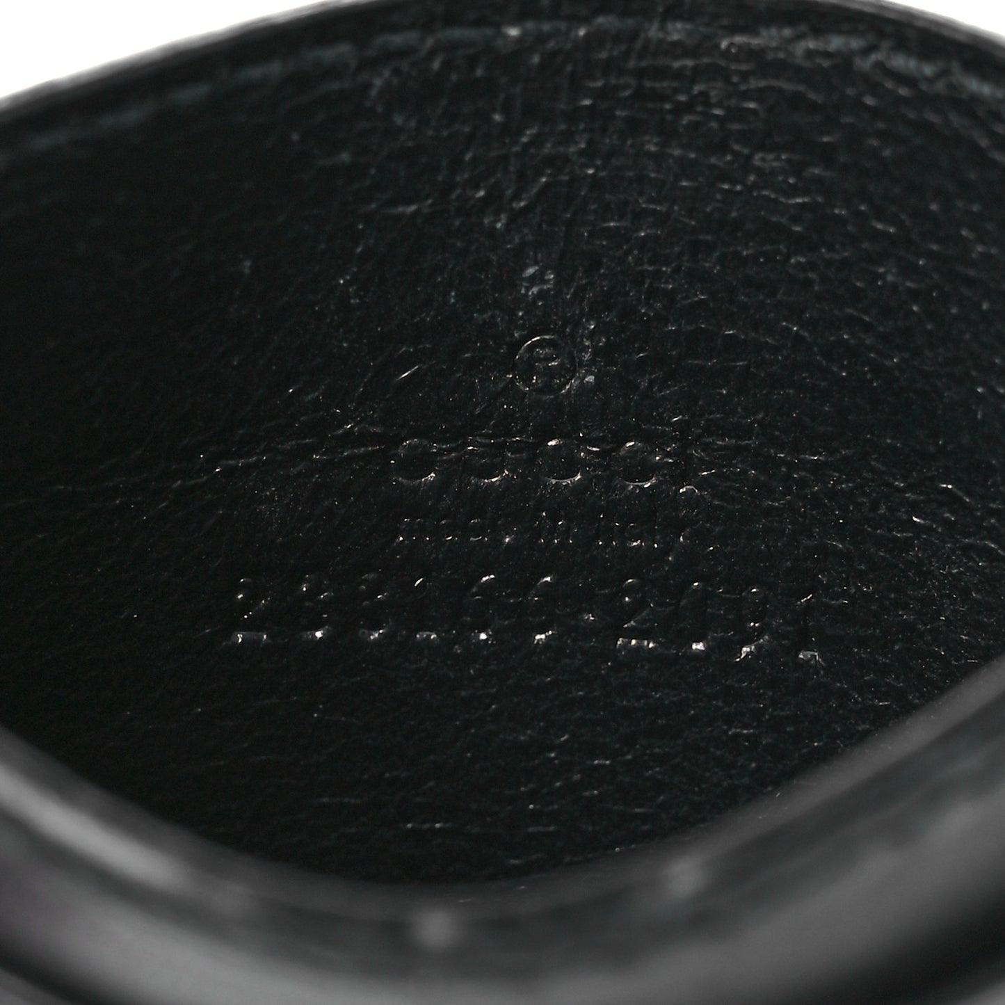 Guccissima Card Holder Black