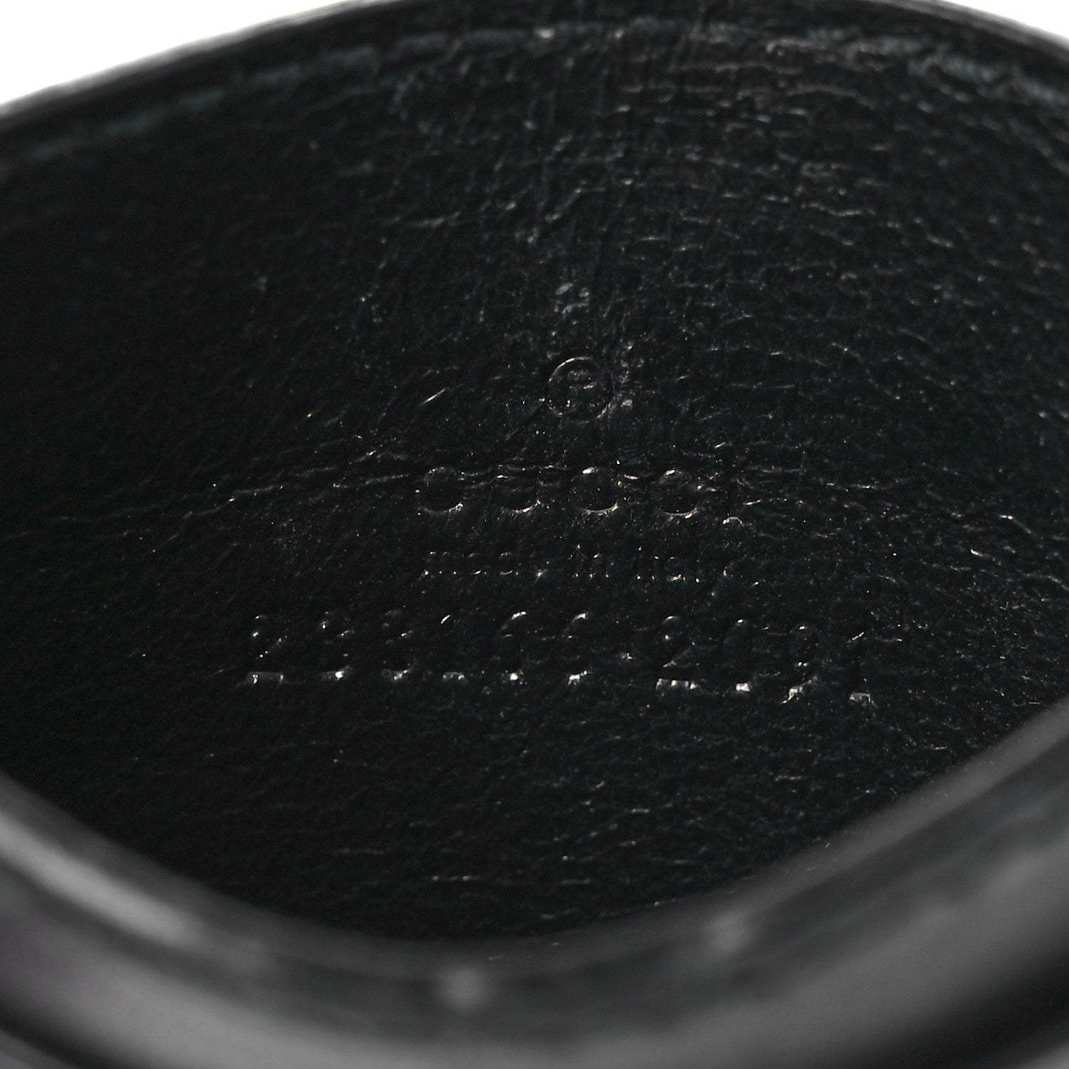 Gucci Guccissima Card Holder Black 6 of 7