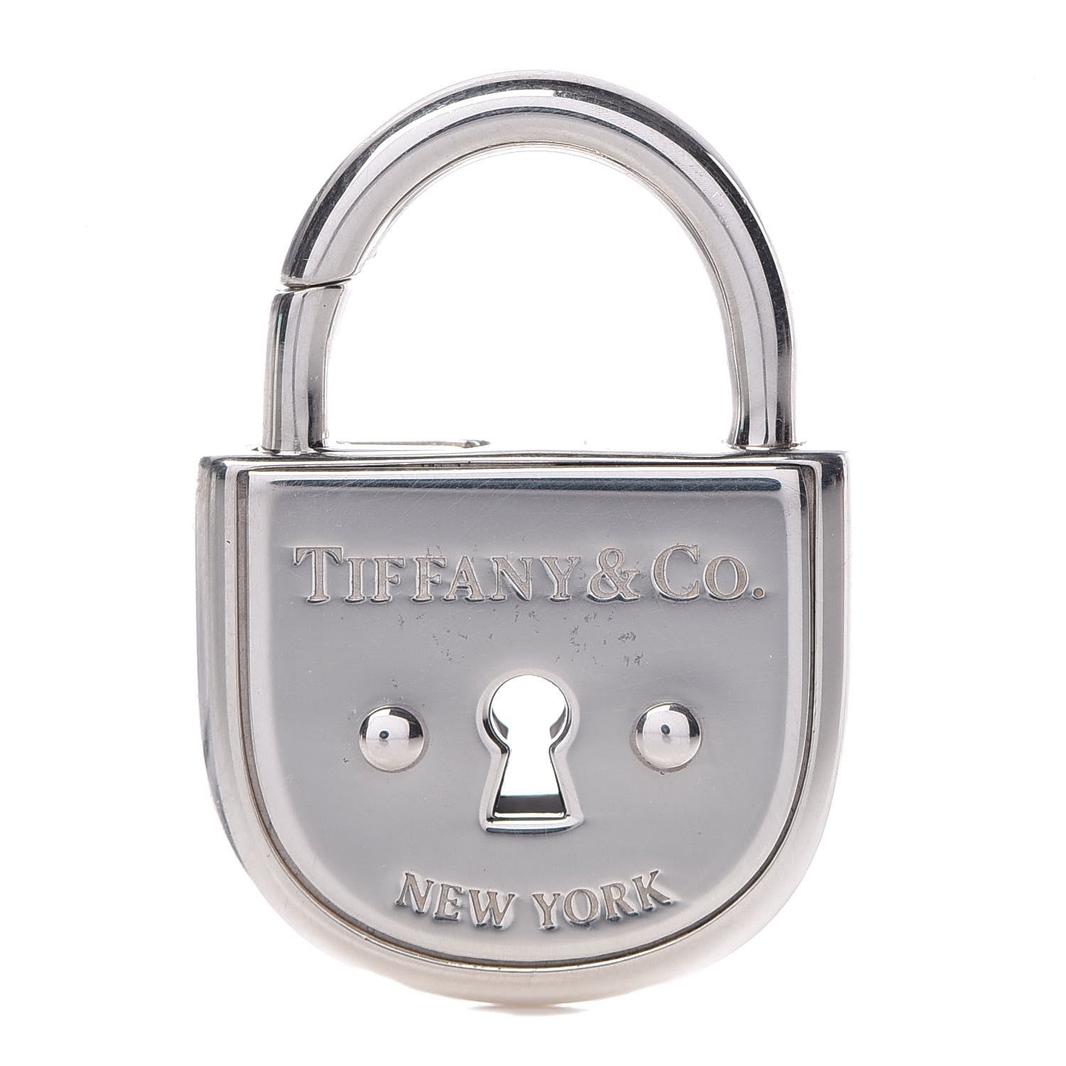 Tiffany Sterling Silver Arc Lock Charm Pendant 1 of 4