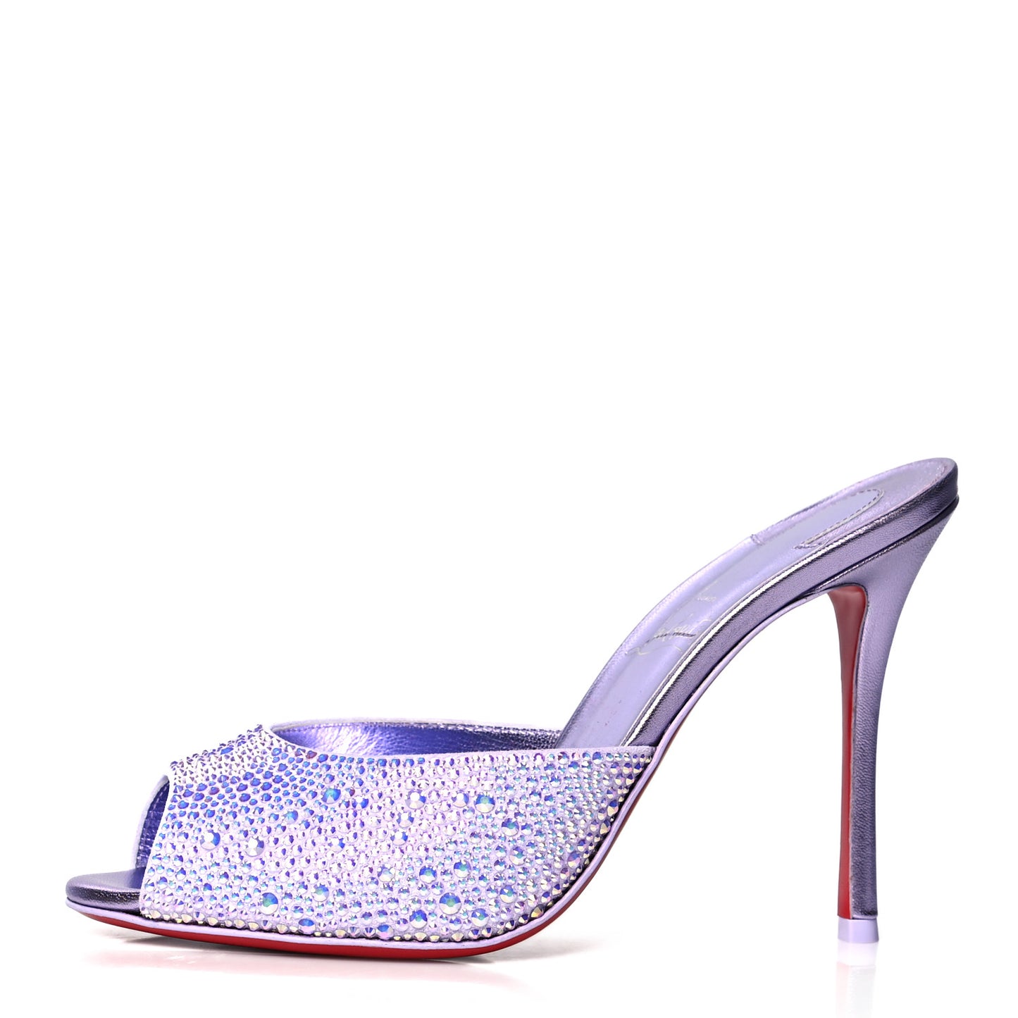 Suede Crystal Strass Me Dolly 100 Sandals 38 Lilac