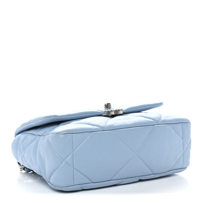 Chanel Lambskin Quilted Medium Chanel 19 Flap Light Blue 4 of 12