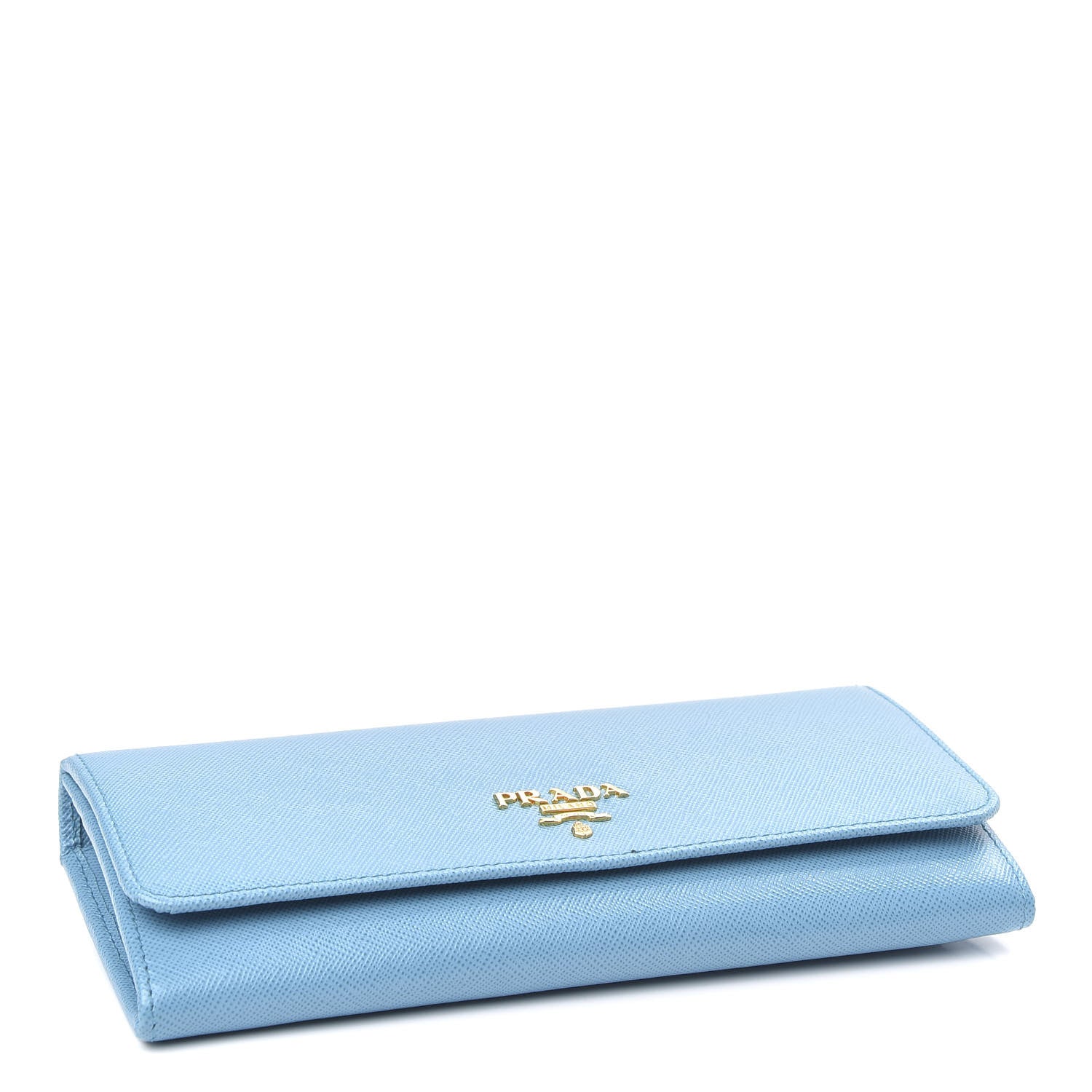 Prada Saffiano Metal Continental Flap Wallet Voyage 4 of 7