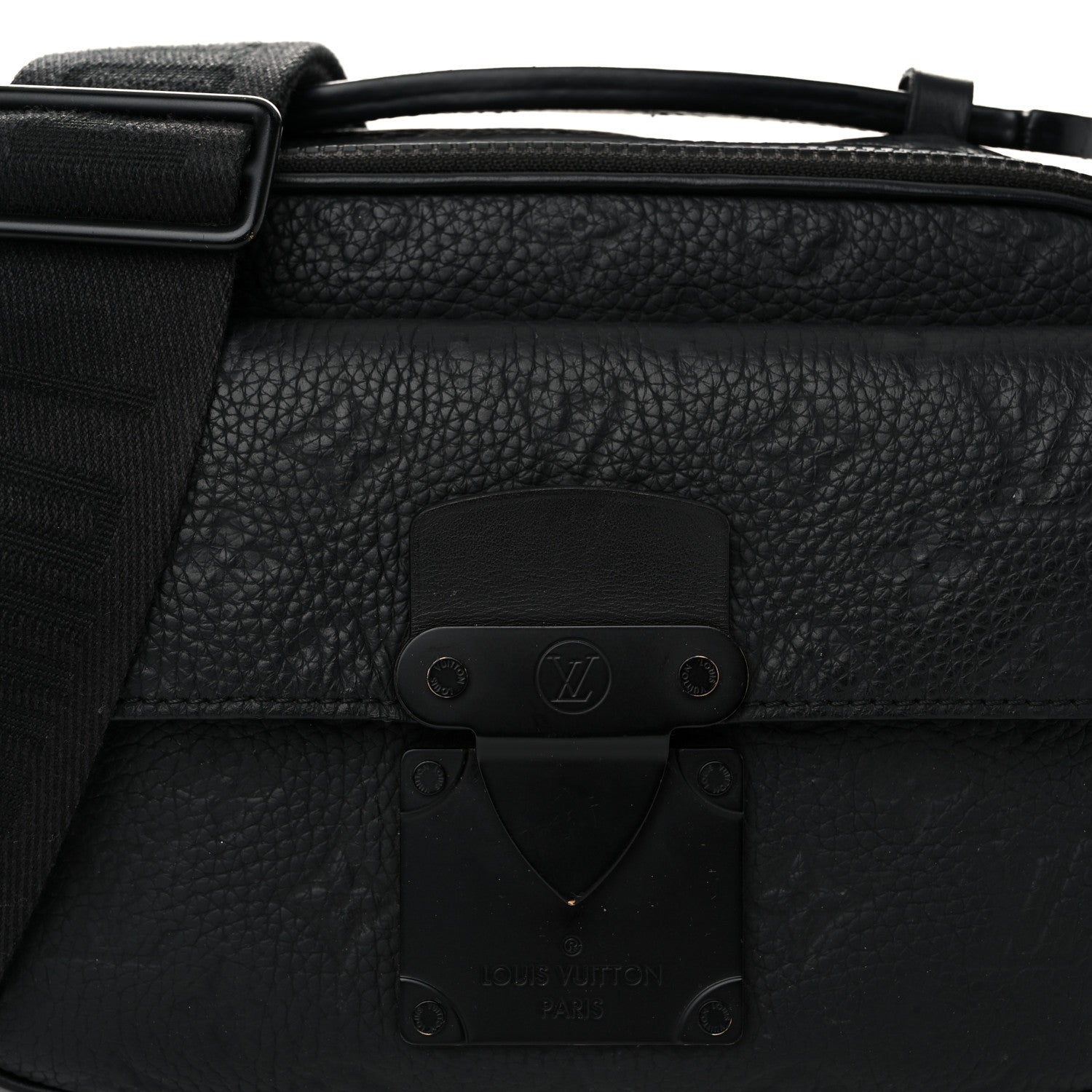 Louis Vuitton Taurillon Monogram S Lock Messenger Black 7 of 10