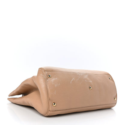 Gucci Cellarius Calfskin Large Bamboo Shopper Tote Camelia 4 of 18