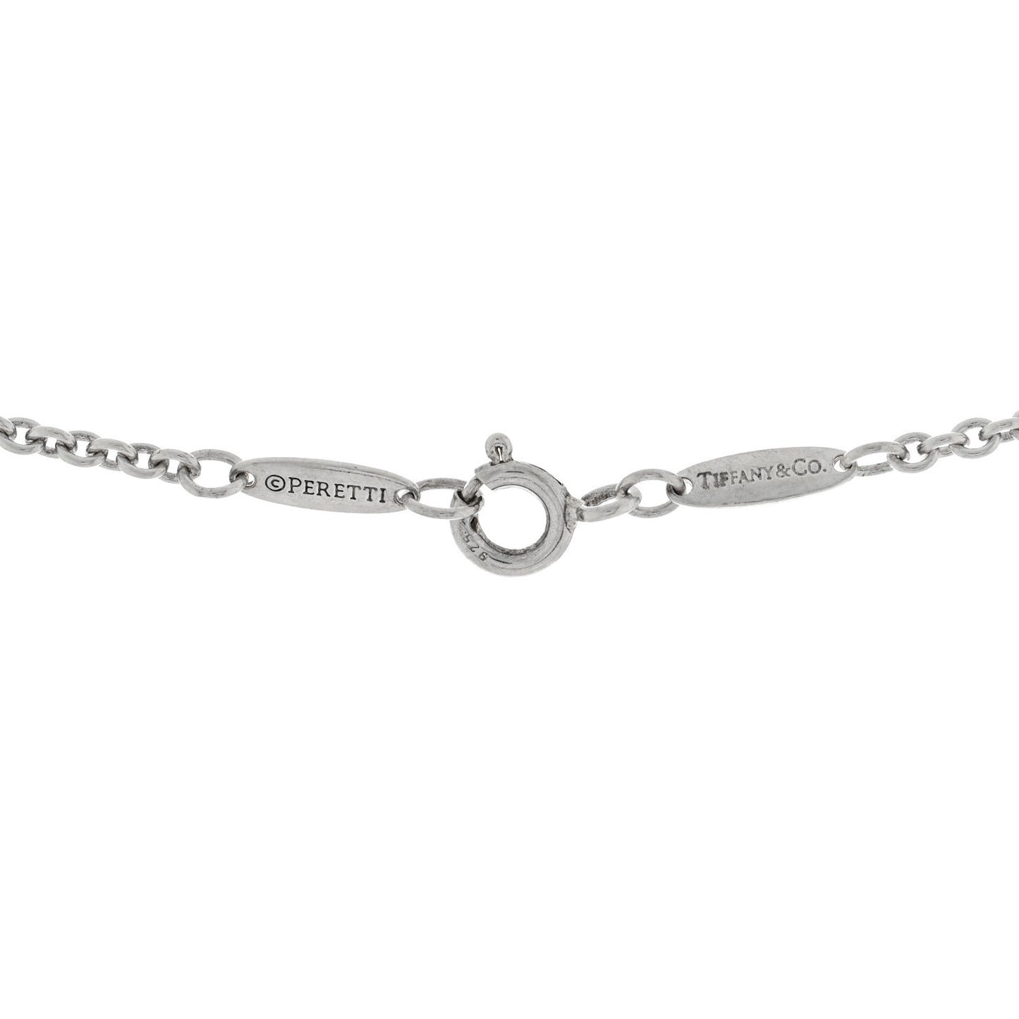 Sterling Silver Cultured Pearl 7.5-9mm Elsa Peretti Open Heart Lariat Necklace