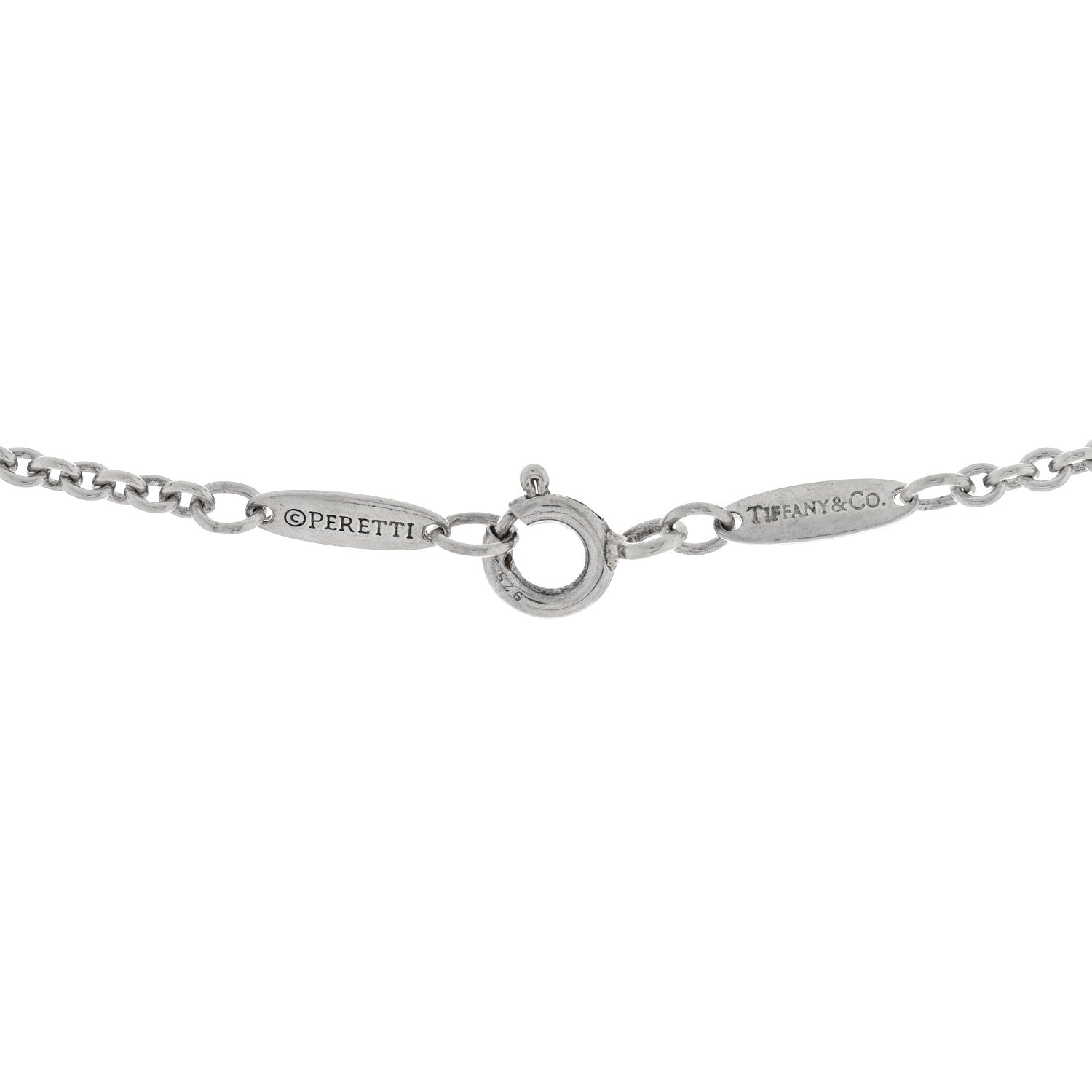 Tiffany Sterling Silver Cultured Pearl 7.5-9mm Elsa Peretti Open Heart Lariat Necklace 4 of 4