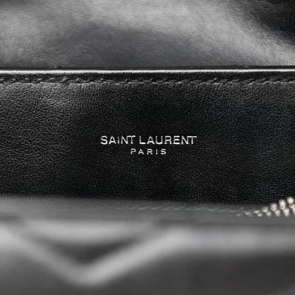Saint Laurent Calfskin Y Quilted Monogram Medium Loulou Chain Satchel Black 6 of 12