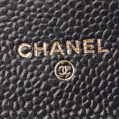 Chanel Caviar Quilted Flap Card Holder Black 6 of 9