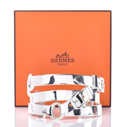 Hermes Sterling Silver MM Debridee Cuff Bracelet 6 of 6