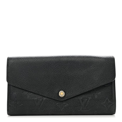Louis Vuitton Empreinte Sarah Wallet NM Black 1 of 8