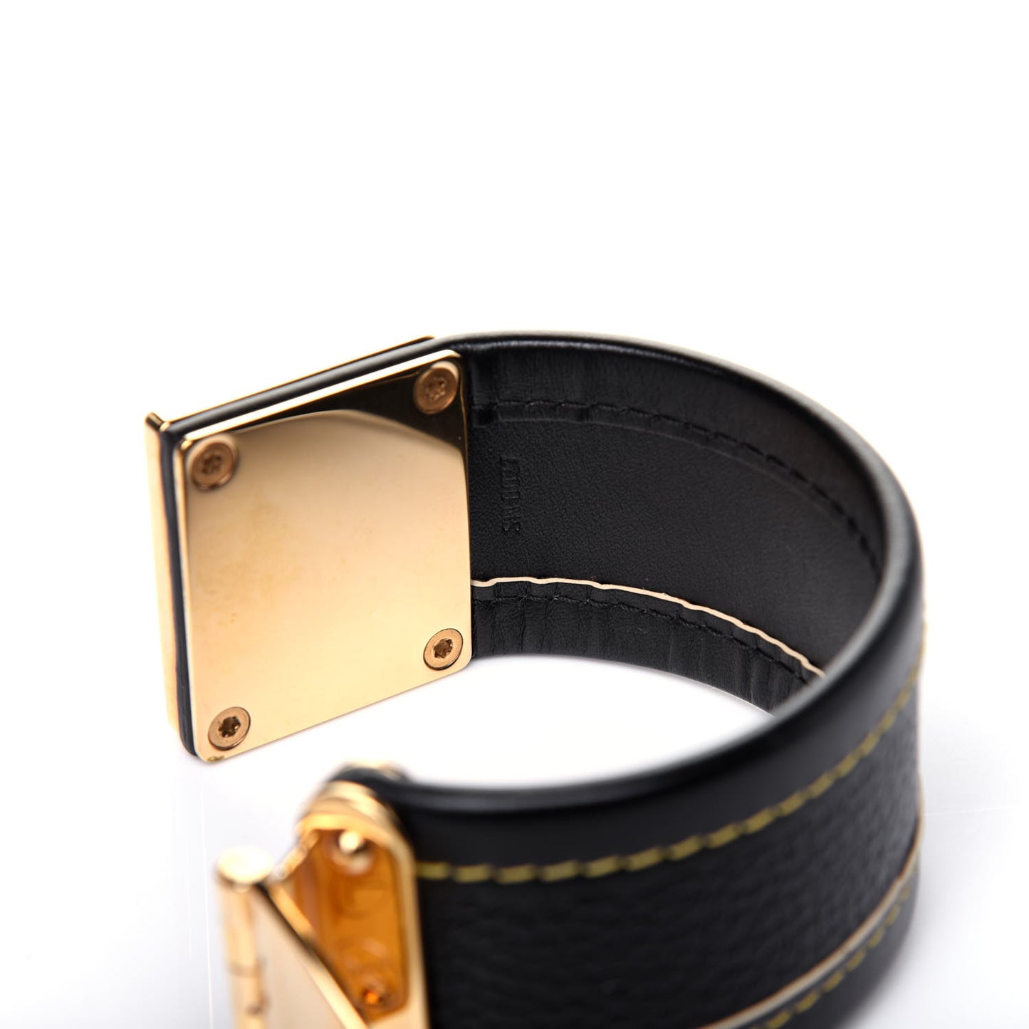 Chevre Suhali Lock Bracelet Black