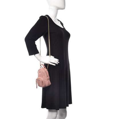 Miu Miu Nappa Matelasse Mini Backpack Orchidea 2 of 14