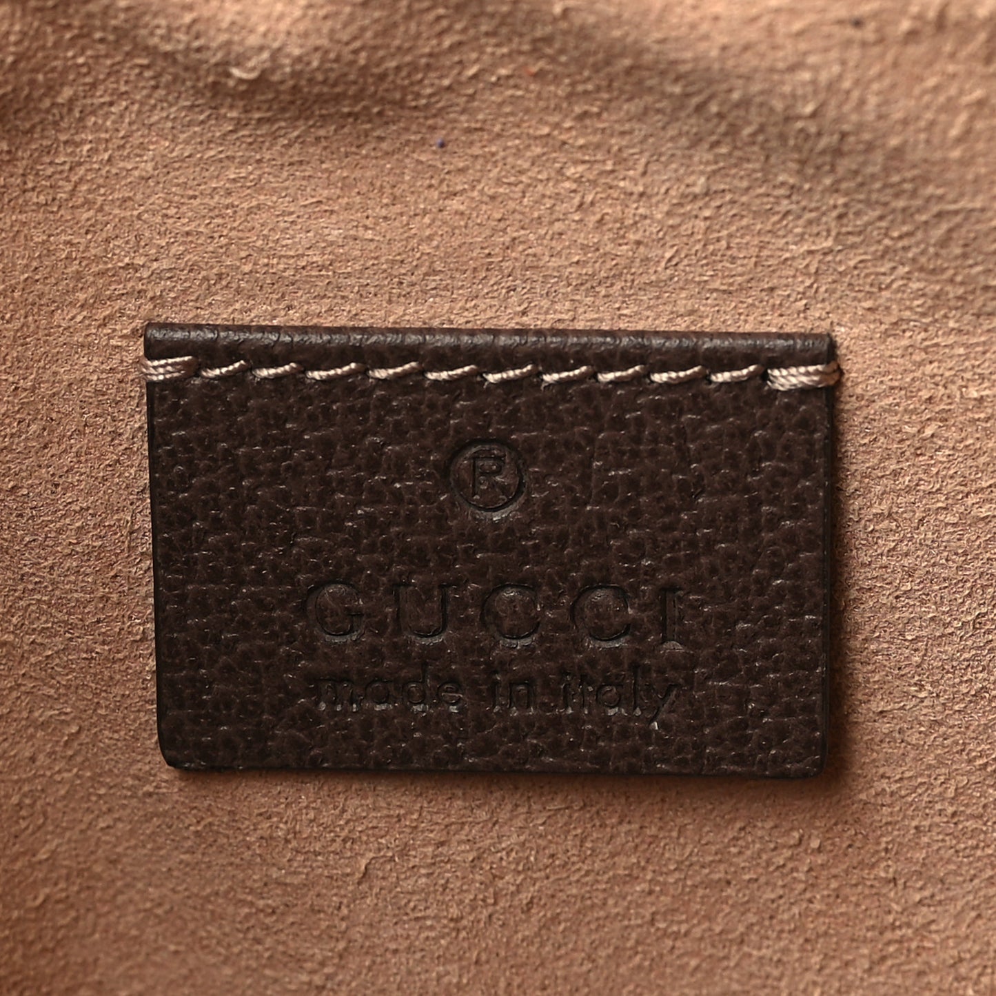 GG Supreme Monogram Large Ophidia Pouch Clutch Brown