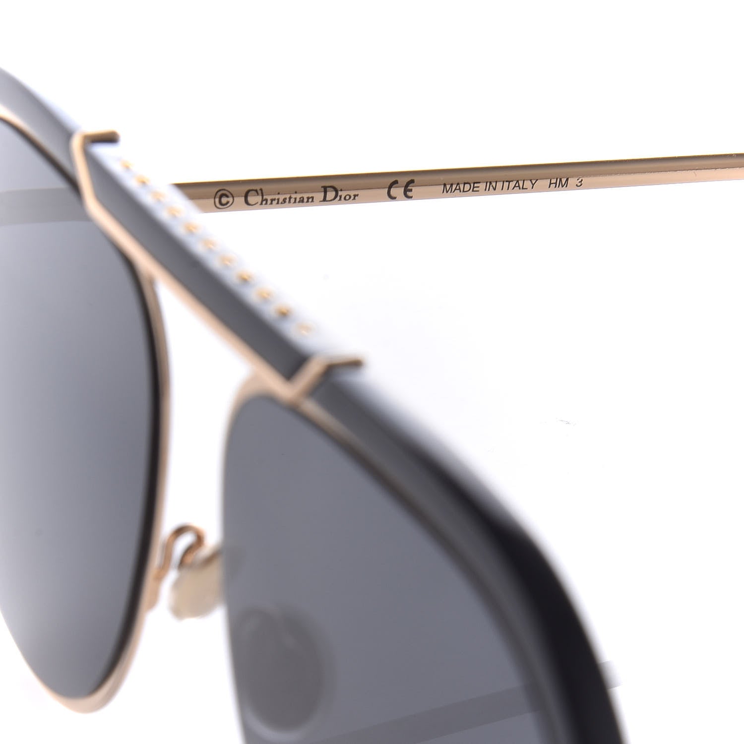 Christian Dior Desertic Aviator Sunglasses Gold 5 of 8