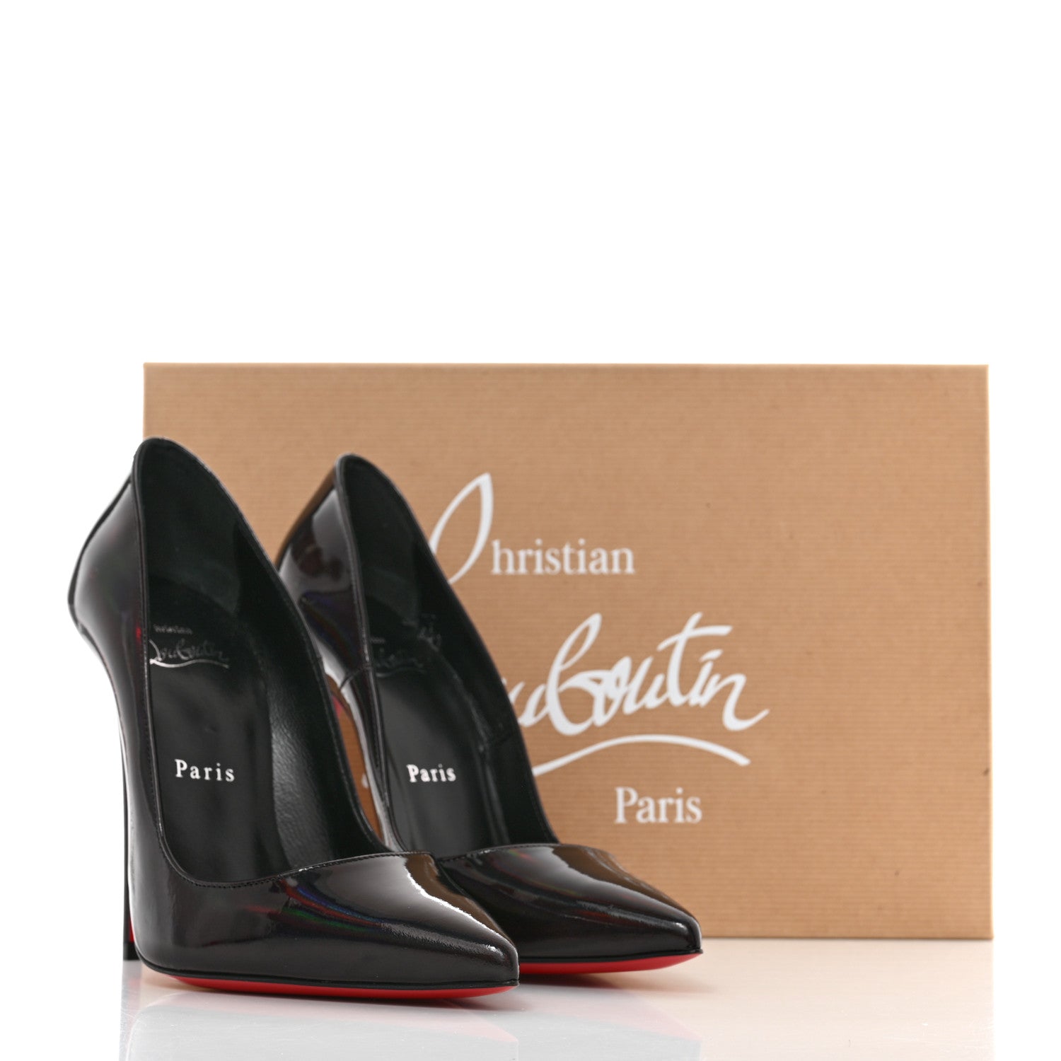 Christian Louboutin Metallic Patent Psychic So Kate 120 Pumps 37 Black 7 of 7