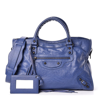 Balenciaga Agneau Classic Hardware City Bleut Bleu Glacier 1 of 16