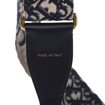 Christian Dior Oblique Adjustable Shoulder Strap Blue 4 of 5