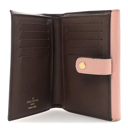 Louis Vuitton Damier Ebene Normandy Compact Wallet Rose Ballerine 5 of 6