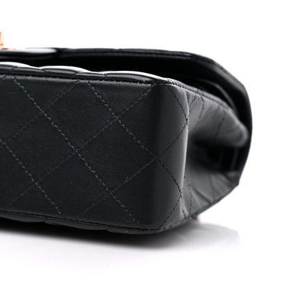 Chanel Lambskin Quilted Small Double Flap Black 8 of 9