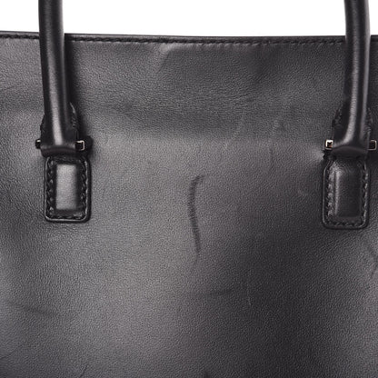 Valentino Garavani Vitello Small Rockstud Double Handle Tote Black 10 of 14