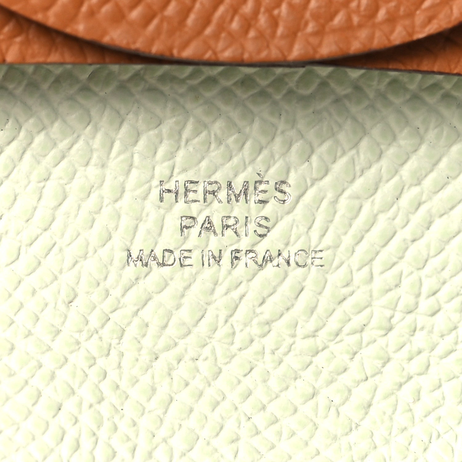 Hermes Epsom Bastia Verso Coin Purse Gold Vert Fizz 6 of 6