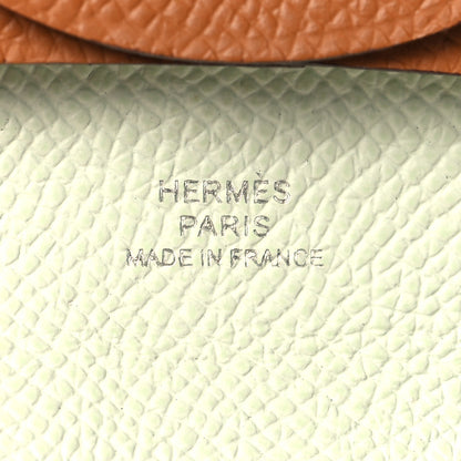 Hermes Epsom Bastia Verso Coin Purse Gold Vert Fizz 6 of 6