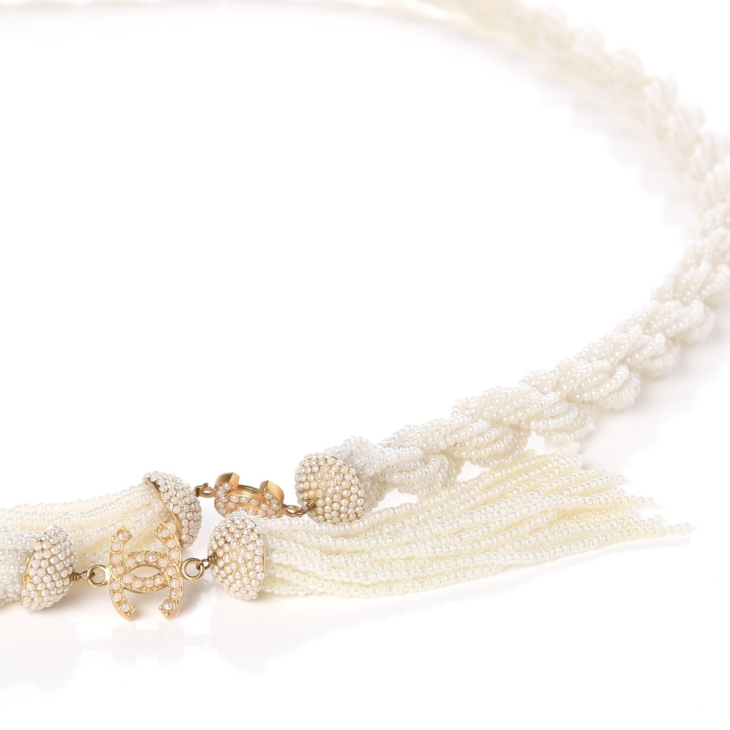 Chanel Pearl CC Multi Strand Rope Belt Gold 6 of 7