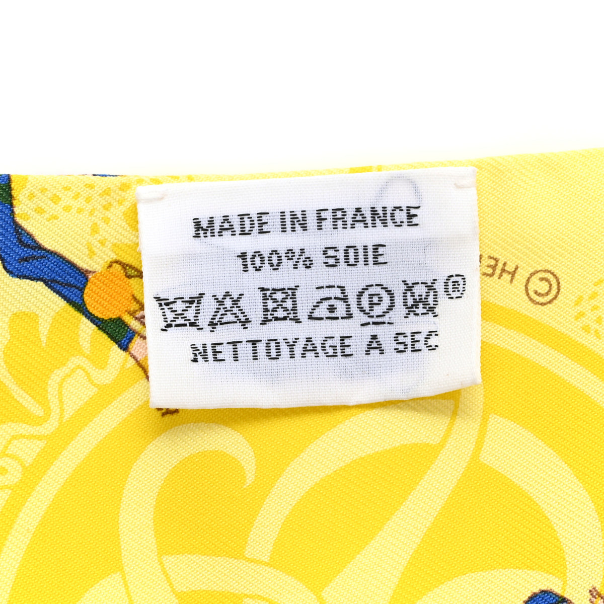 Hermes Silk Ex-Libris Les Parisie Twilly Jaune Soufre Gris 3 of 6
