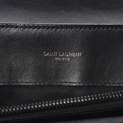 Saint Laurent Calfskin Y Quilted Monogram Medium Loulou Chain Satchel Black 6 of 15