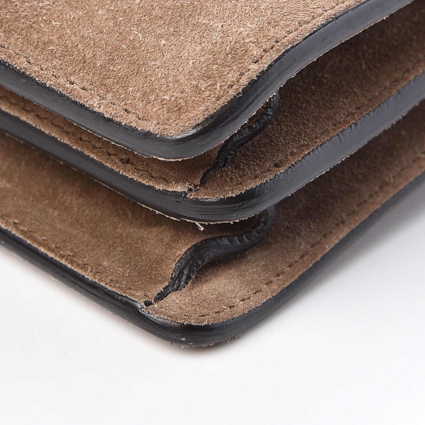 Suede Small Dionysus Shoulder Bag Taupe