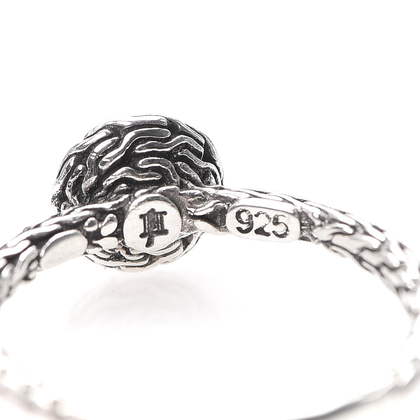 Sterling Silver Dot Hammered Ring 57 8