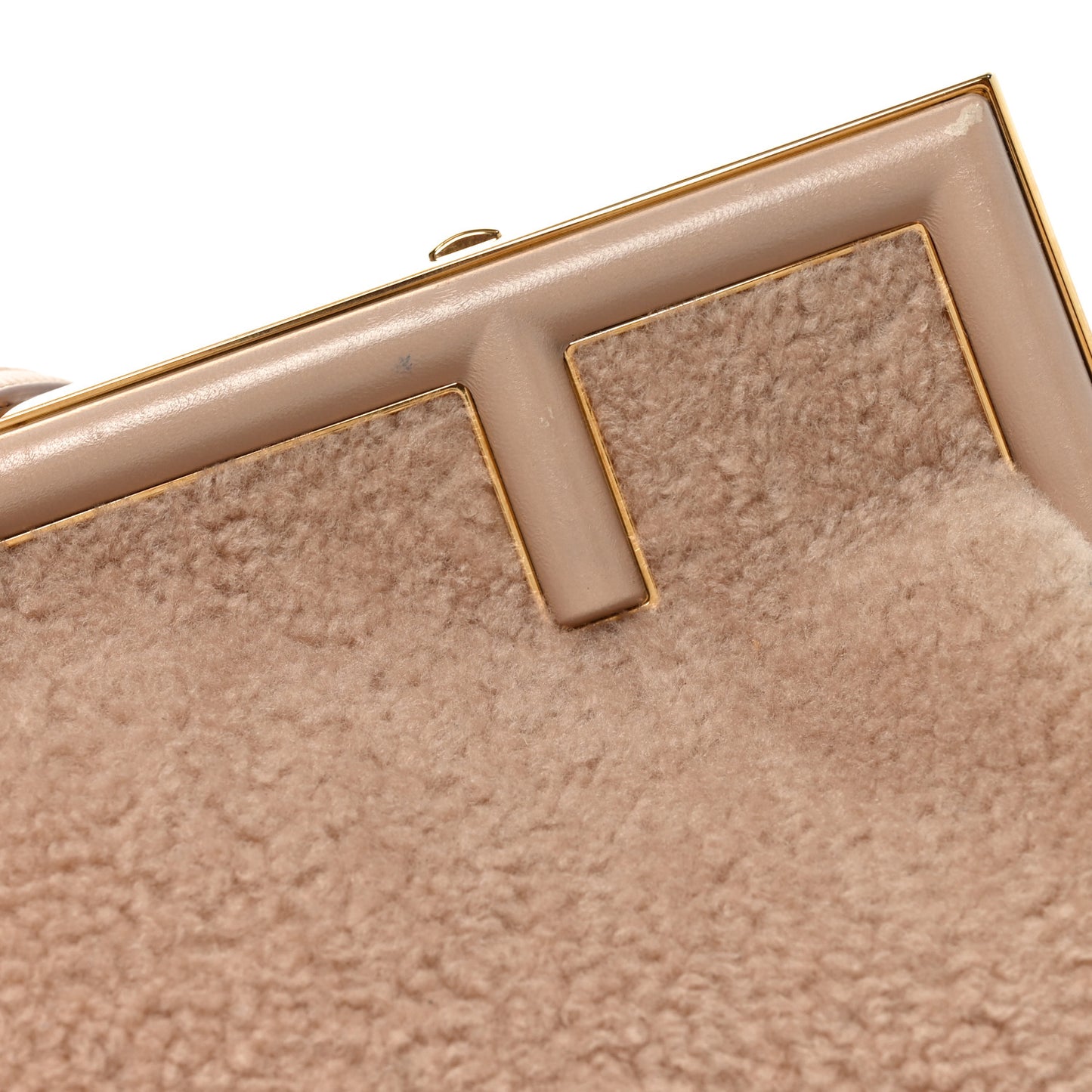 Shearling Small Fendi First Rosa Plaster