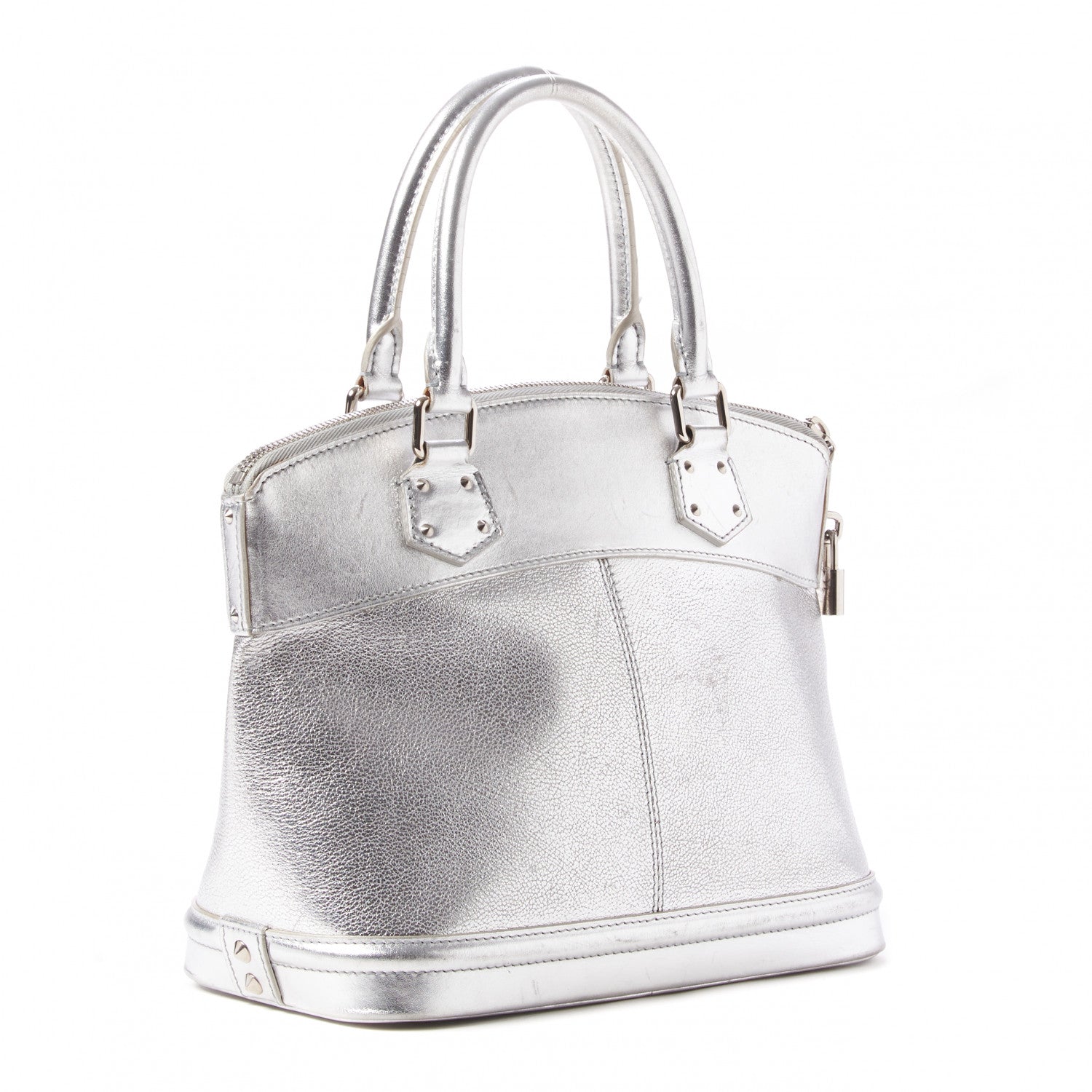 Louis Vuitton Suhali Lockit PM Silver 2 of 8