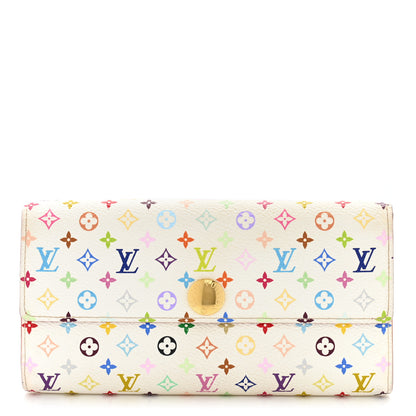 Louis Vuitton Monogram Multicolor Sarah Wallet White Grenade 1 of 13