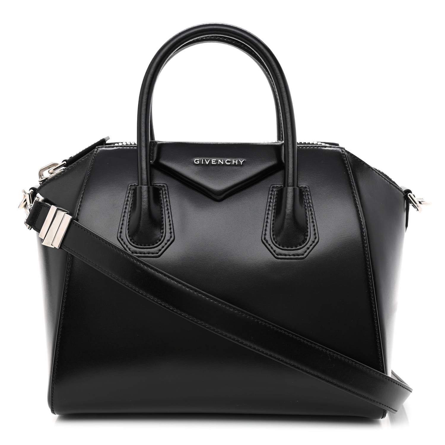 Givenchy Shiny Lord Calfskin Small Antigona Black 1 of 10