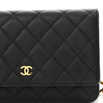 Chanel Caviar Quilted Wallet on Chain WOC Black 12 of 12