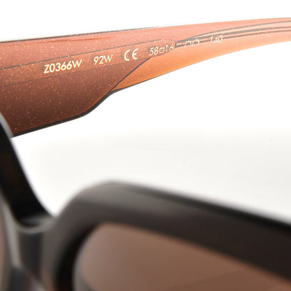 Louis Vuitton Hortensia Cat Eye Sunglasses Z0366W Brown Glitter 5 of 6